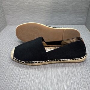 Vionic Black Espadrille Flats Comfort Arch Support Slip On Shoes 7.5